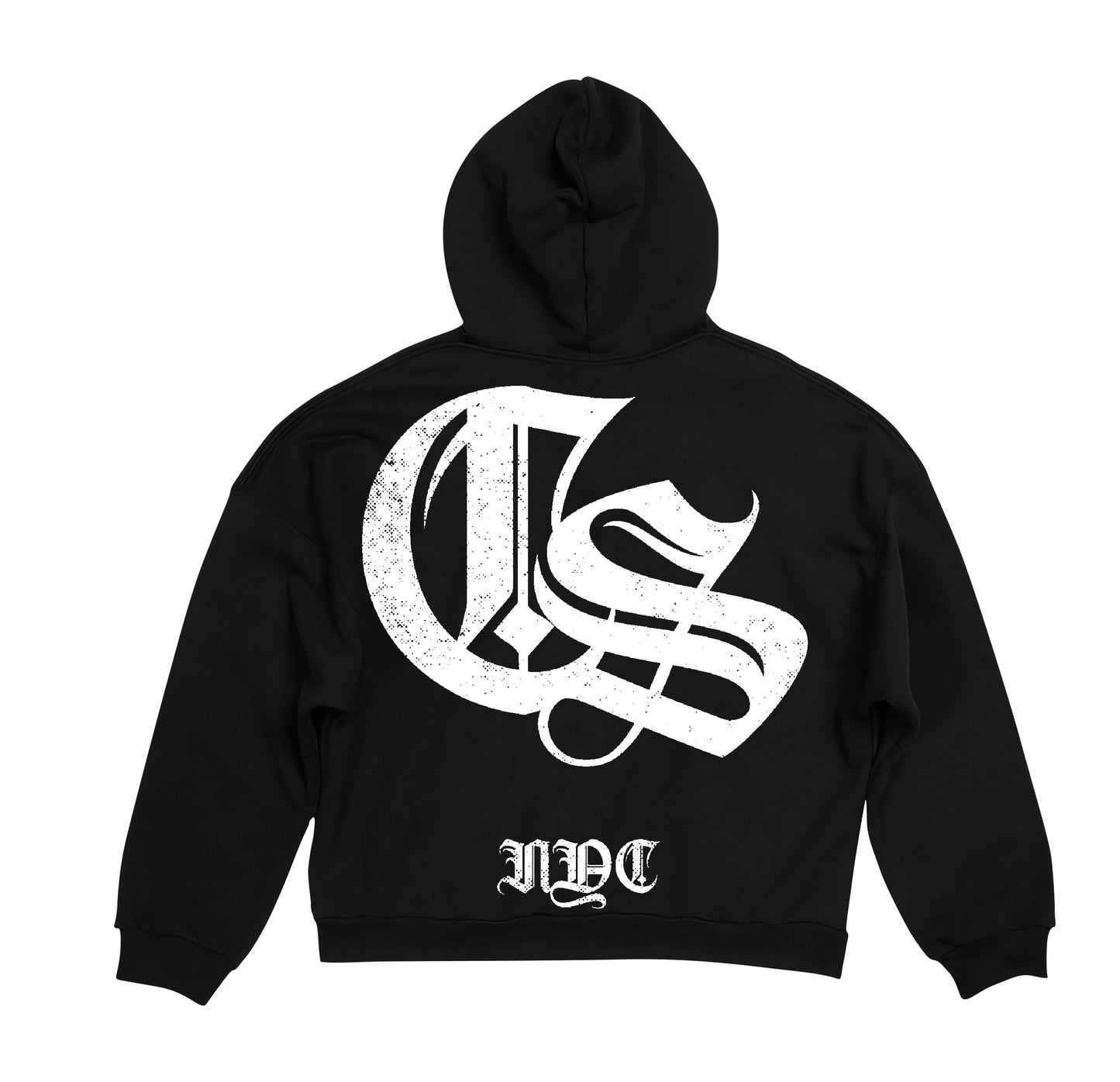 Calm Sunday NYC Big Logo Heavyweight Hoodie - Black