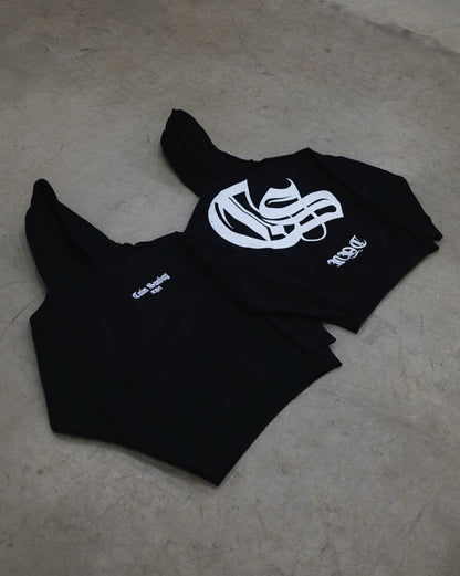 Calm Sunday NYC Big Logo Heavyweight Hoodie - Black
